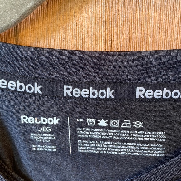 Reebok Men’s Black Athletic Short Sleeve Tee XL - Picture 4 of 4